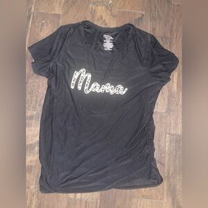 Time and Tru Gray Relaxed Short Sleeve Tee